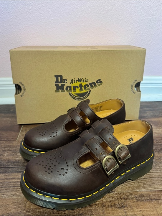 Dr. Martens Shoes - Dr. Martens 8065 Women’s Crazy Horse Leather Mary Jane Shoes